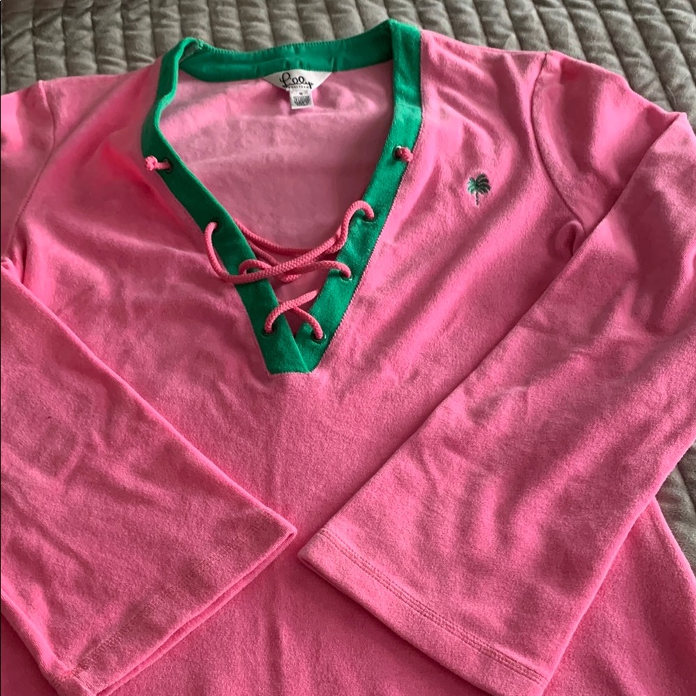 Lilly Pulitzer Pink Top with Green Accents